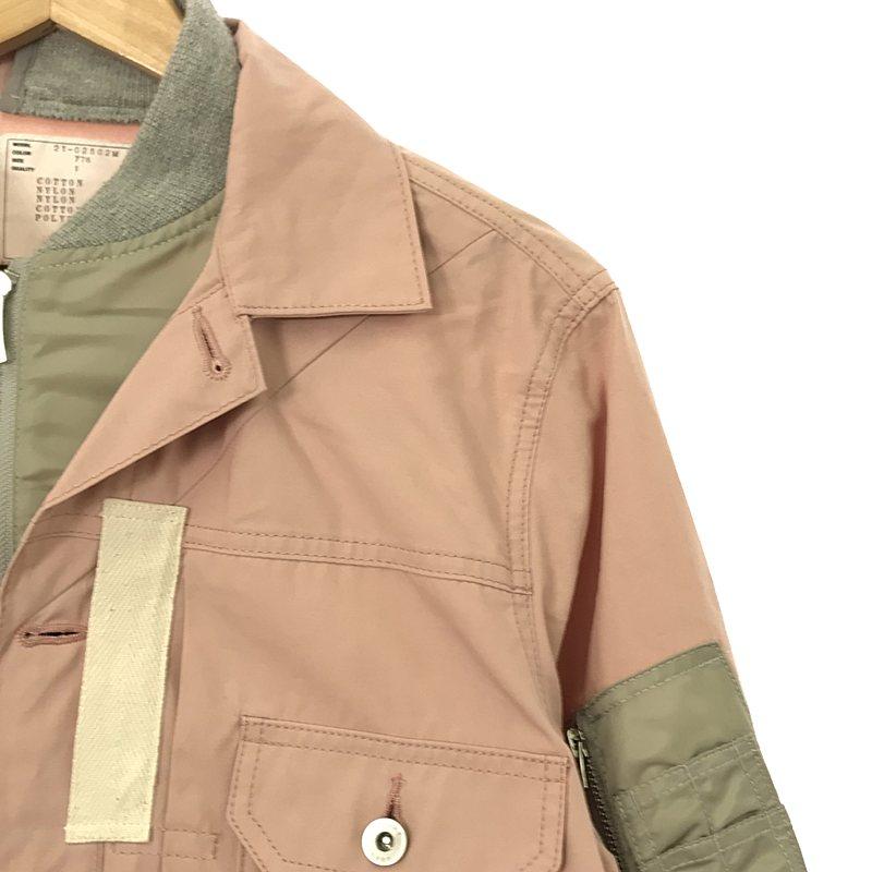 sacai 【美品】 / サカイ | Cotton Nylon Oxford Blouson 異素材 sacai 【美品】 / サカイ | Cotton Nylon Oxford Blouson 異素材