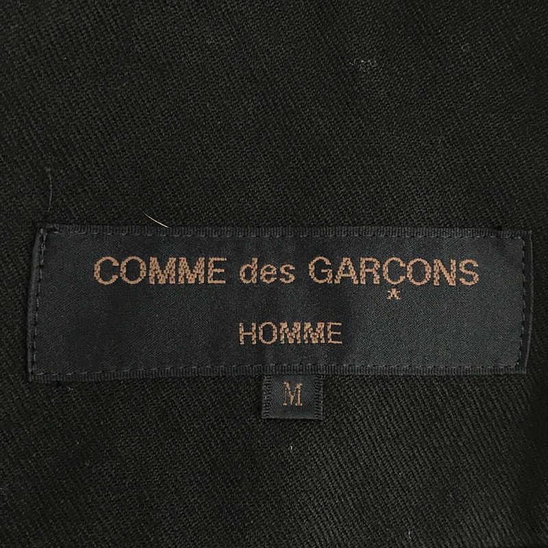 COMME des GARCONS HOMME / コムデギャルソンオム | AD1997 | 90s ウール スイングトップ ジップアップ ブルゾン ジャケット | M | ブラック | メンズ｜kldclothing｜05