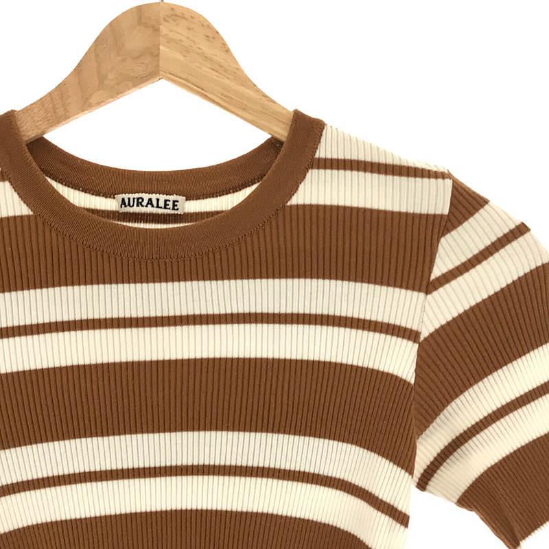 AURALEE / オーラリー | HIGH GAUGE RIB KNIT TEE ハイゲージ リブ