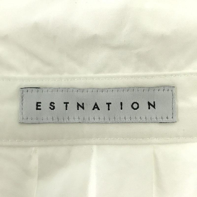 ESTNATION / エストネーション | コットンタイプライター スキッパーシャツ | ホワイト | レディース｜kldclothing｜05