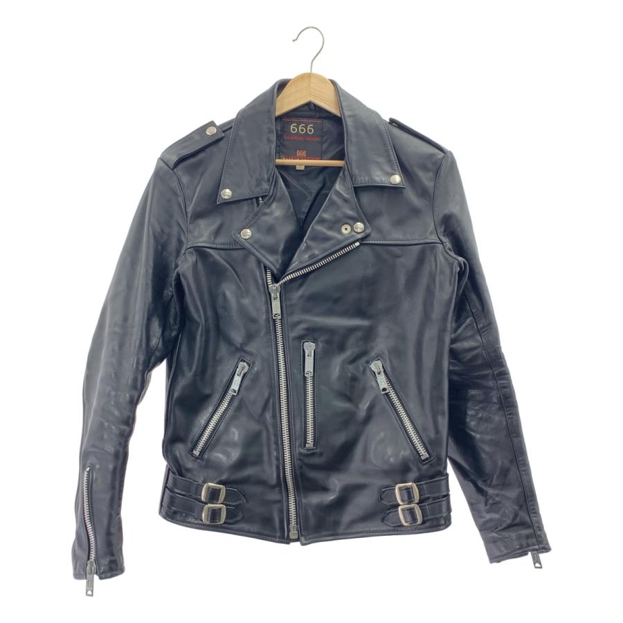 666 （トリプルシックス)ダブルライダースジャケット 666 Leather Wear / トリプルシックスレザーウェア レザー ダブル