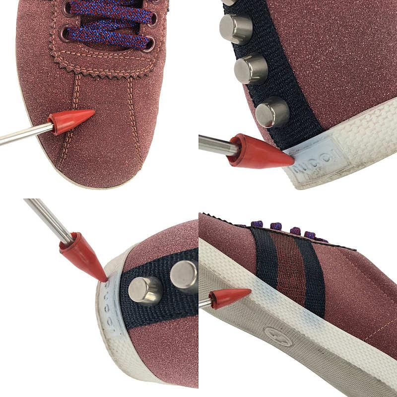 【美品】グッチ　GUCCI エース　シェリー　スニーカー　グリッター 美品】グッチ GUCCI エース シェリー スニーカー グリッター