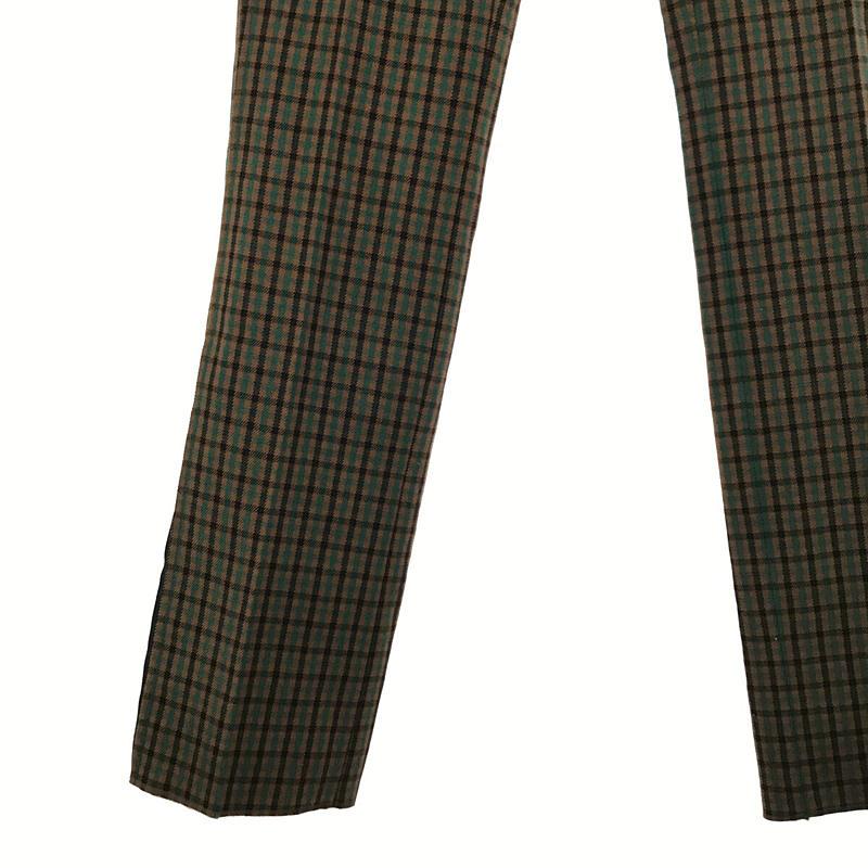 【美品】  COACH / コーチ | GINGHAM STRAIGHT LEG TROUSER パンツ | 30 | グリーン/ブラウン | メンズ｜kldclothing｜03