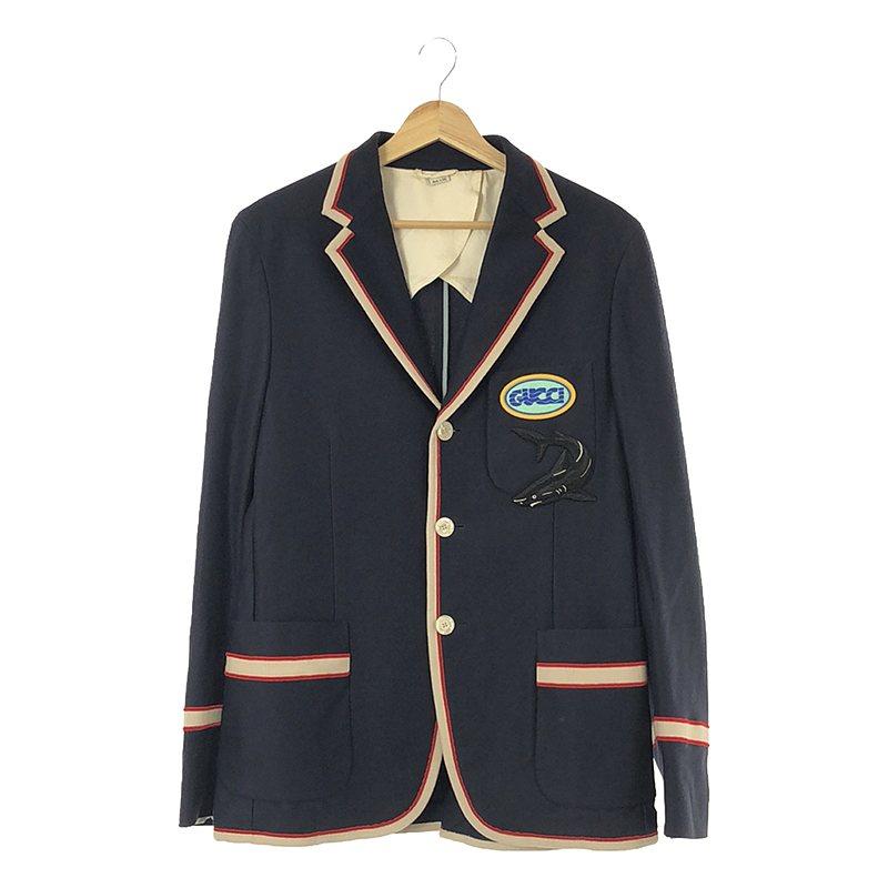 GUCCI / グッチ | シャーク刺しゅう ワッペン パイピング GUCCI / グッチ | シャーク刺しゅう ワッペン パイピング