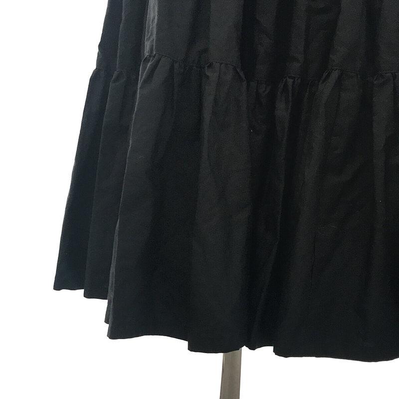 【美品】  foufou / フーフー | super tiered skirt スーパーティアードスカート ベルト付き | 0 | ブラック | レディース｜kldclothing｜03