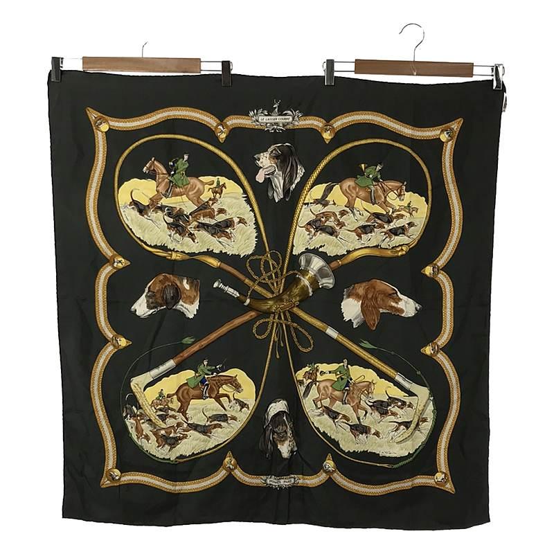 HERMES / エルメス | LE LAISSER COURRE カレ90 猟犬 シルク スカーフ 