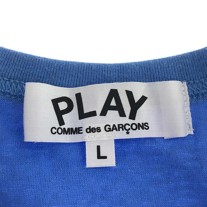 PLAY COMME des GARCONS / プレイコムデギャルソン | 2022SS | ロゴ ハートワッペン クルーネック Tシャツ | L | ブルー | レディース｜kldclothing｜05