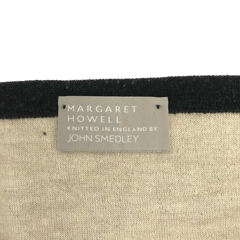 MARGARET HOWELL / マーガレットハウエル | × JOHN SMEDLEY ジョンスメドレー 別注 英国製 ハイゲージ クルーネック ニット | ? | ブラック | レディース｜kldclothing｜05