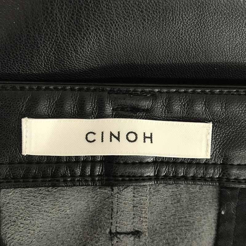 CINOH / チノ | 2021AW | Synthetic leather フェイクレザーパンツ | 38 | ブラック | レディース｜kldclothing｜06