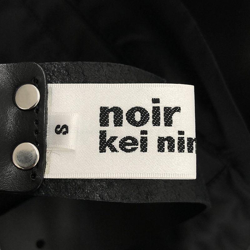 noir kei ninomiya / ノワールケイニノミヤ | 2020AW | ケーブルニット レザー ハーネスベスト | S | ブラック | レディース｜kldclothing｜05