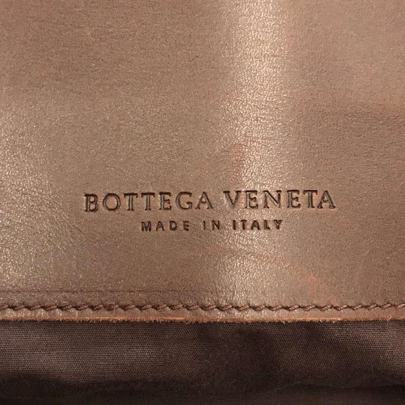 BOTTEGA VENETA / ボッテガヴェネタ | バタフライ レザー切替 キャンバス トートバッグ | ー | ブラウン | メンズ｜kldclothing｜04