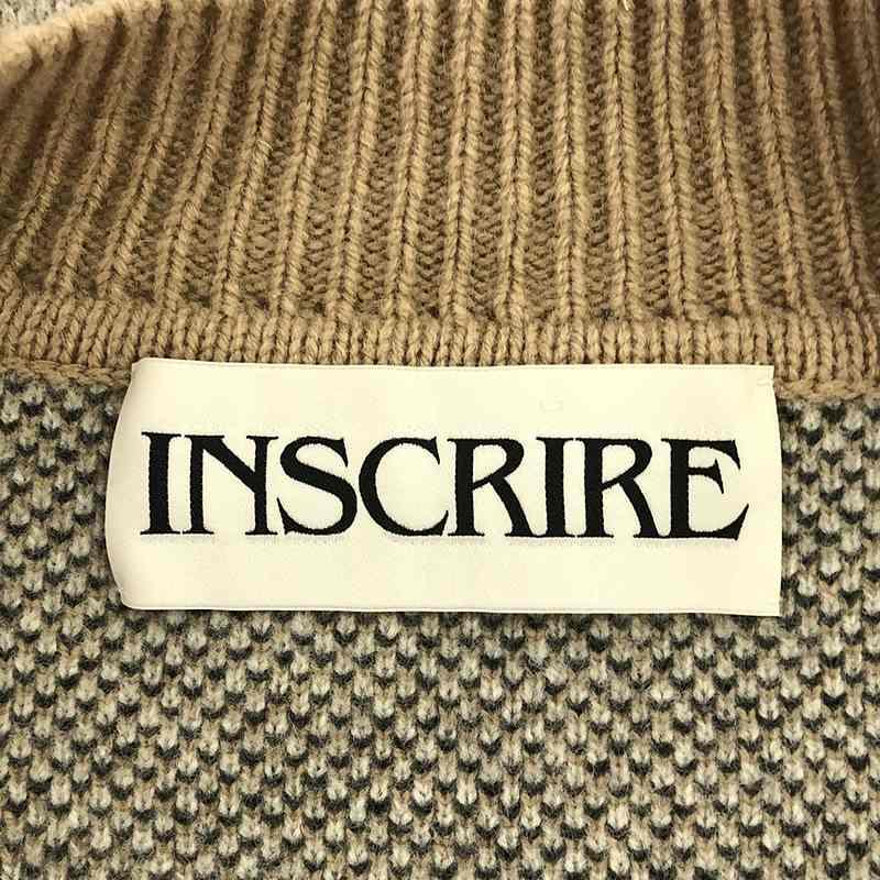 INSCRIRE - 【美品】  INSCRIRE / アンスクリア | オーバーウールニットベスト | ベージュ | レディース 美品】 INSCRIRE / アンスクリア | オーバーウールニットベスト