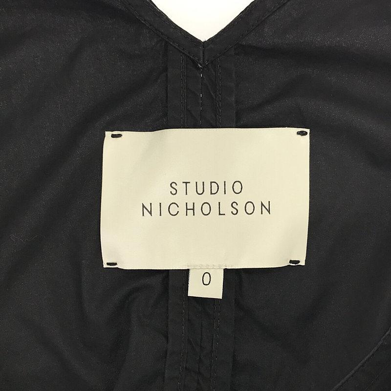 Studio Nicholson / スタジオニコルソン | コットン ティアード キャミソール ワンピース | 0 | ブラック | レディース｜kldclothing｜05