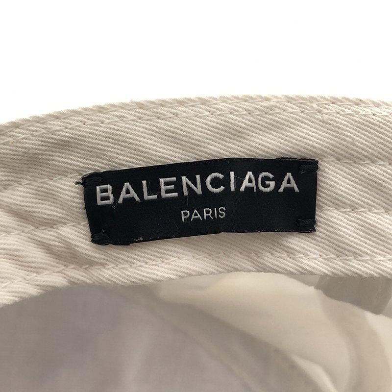 BALENCIAGA / バレンシアガ | 2017AW | ロゴ ベースボールキャップ | ホワイト/ブラック | レディース｜kldclothing｜06