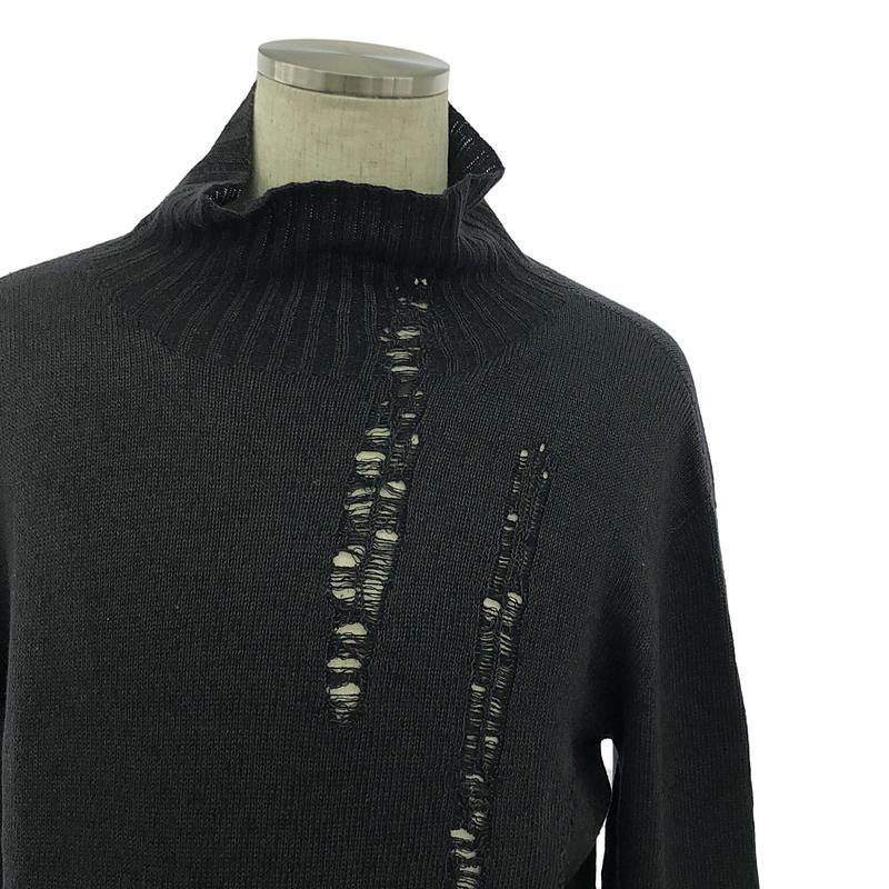 Y's ワイズ ウールリネン タートルネック ニット セーター Y's ワイズ ウールリネン タートルネック ニット セーター