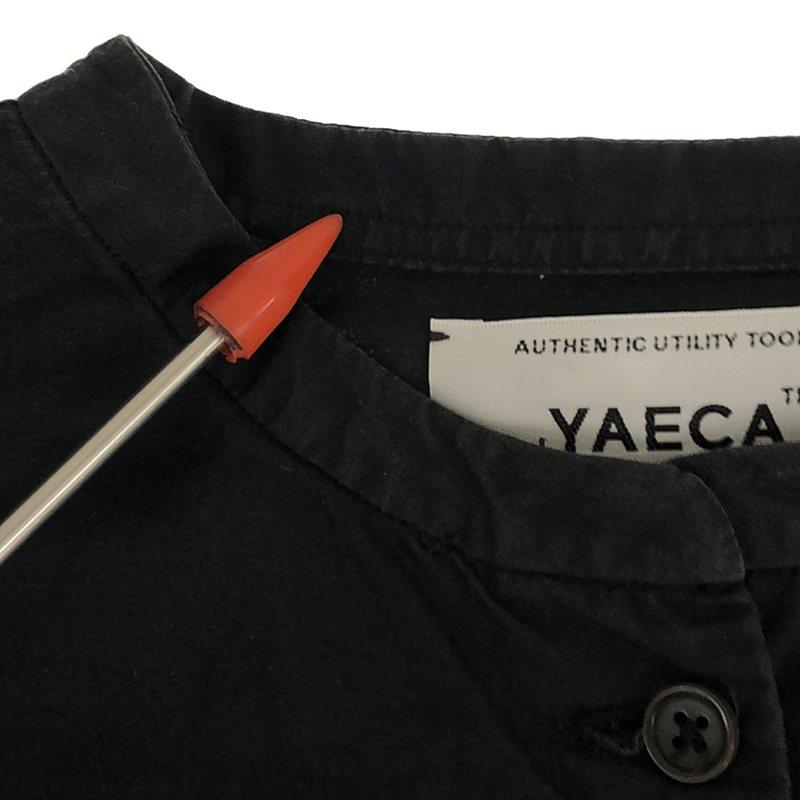 YAECA / ヤエカ | No Collar Long Shirt シャツ | S | ブラック | レディース｜kldclothing｜08