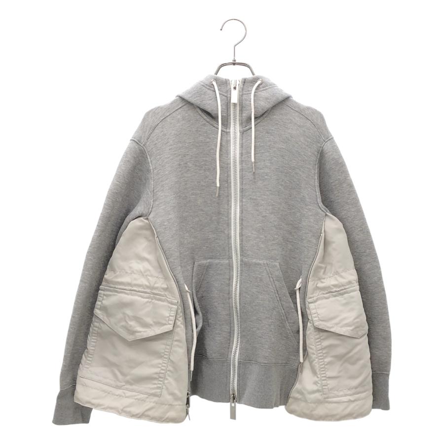 sacai（サカイ） SPONGE SWEAT X MA-1 ZIPPER HOODIE / ジップアップ