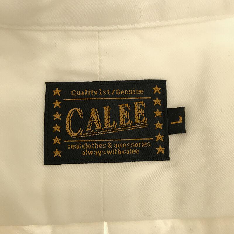 CALEE / キャリー | ロゴ刺しゅう ボタンダウンシャツ | L | ホワイト | メンズ｜kldclothing｜06