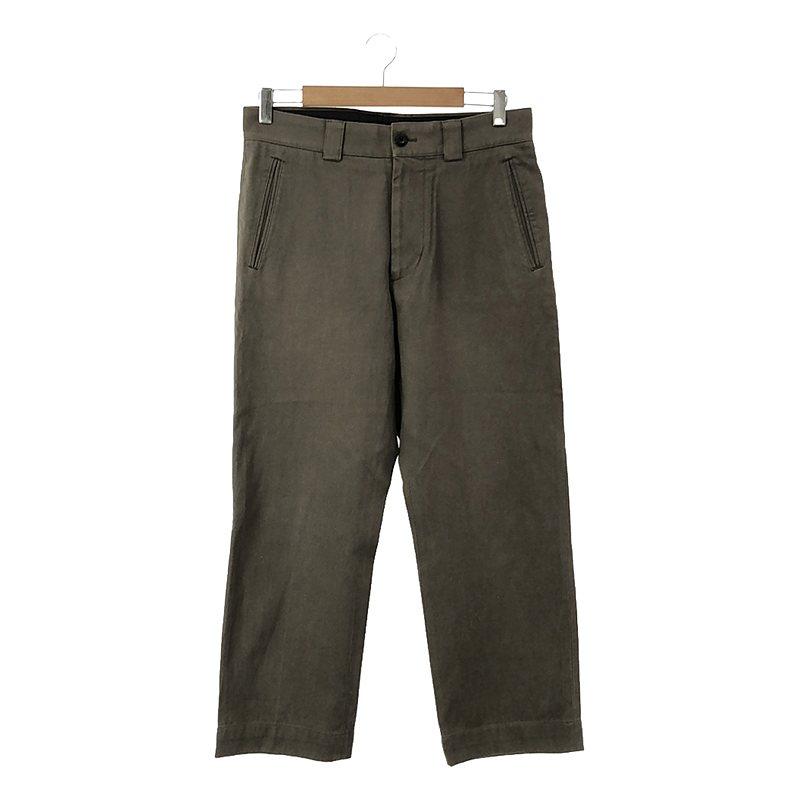 マーガレットハウエル　メンズコットンパンツ　M セール MARGARET HOWELL HEAVY COTTON DRILL TROUSERS 040BEIGE