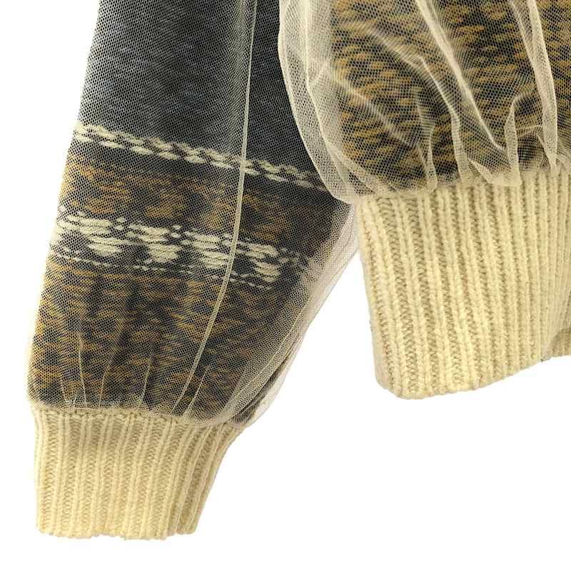 Chika Kisada Chika Kisada / チカキサダ | TULLE KNIT PULL OVER
