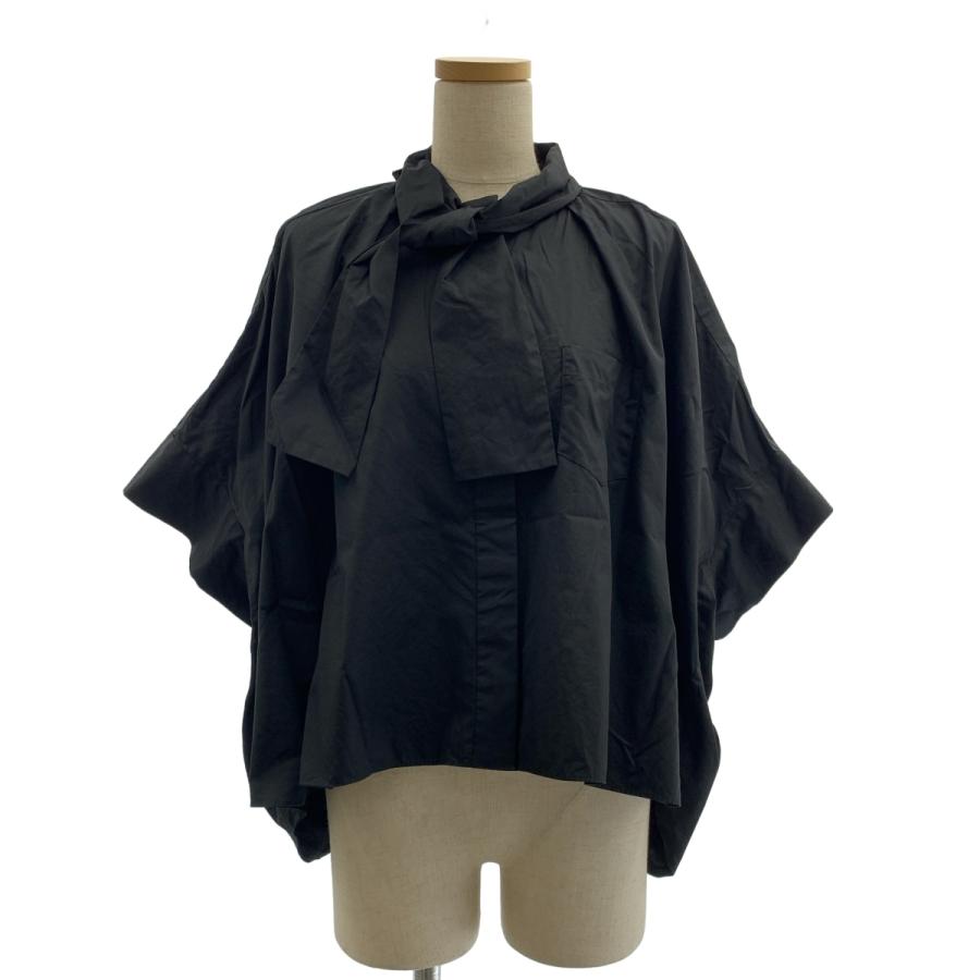 sacai THOMAS MASON tシャツ シャツスリーブ 黒 sacai（サカイ） THOMAS MASON / COTTON POPLIN SHIRT コットン タイ