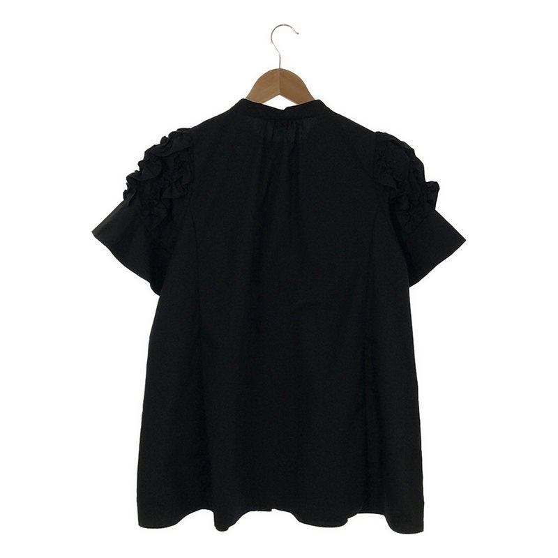 【美品】  sono / ソーノ | サニーフリル チュニックブラウス | 1 | ブラック | レディース｜kldclothing｜04