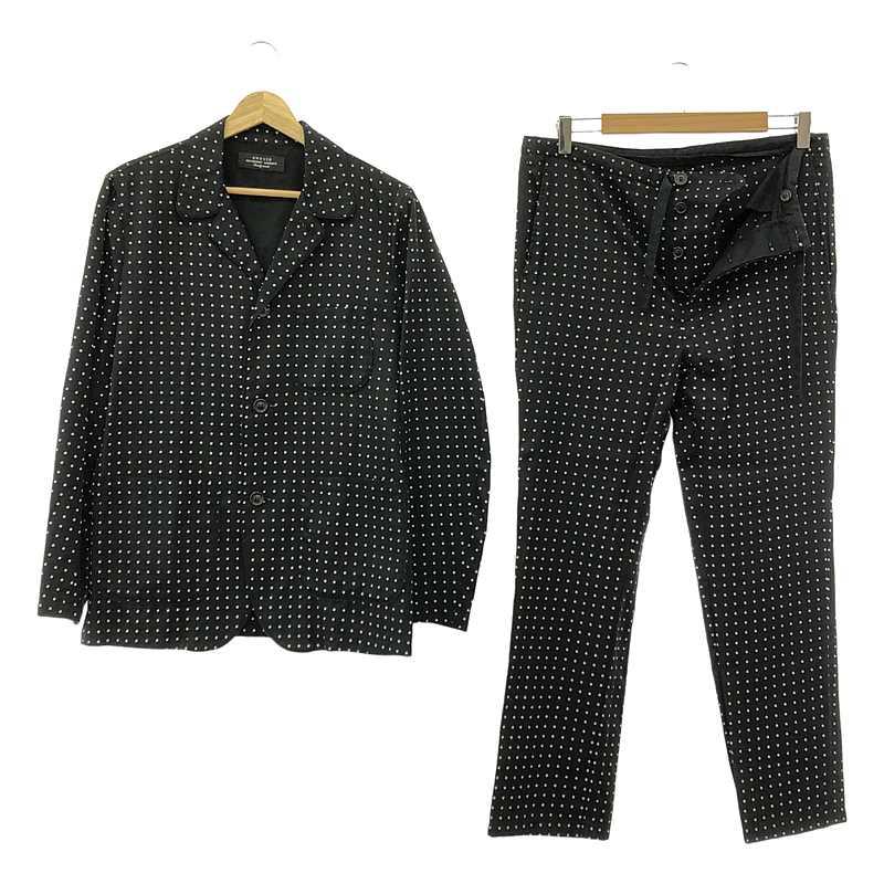 【定価¥41,800】UNUSED アンユーズド シルクコットンシャツ UNUSED（アンユーズド） | silk and cotton dot pajama / セットアップ