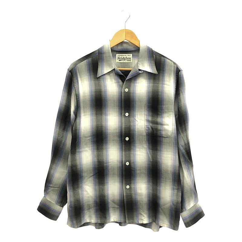 美品　WACKO MARIA 22AW レーヨン　オンブレ チェックシャツ　Ｌ WACKO MARIA（ワコマリア） 【美品】 | 2022AW | OMBRE CHECK OPEN