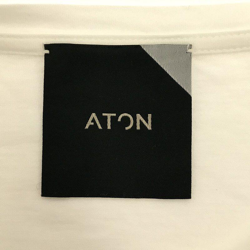 ATON / エイトン | コットン100% クルーネック Tシャツ | 2 | ホワイト｜kldclothing｜05