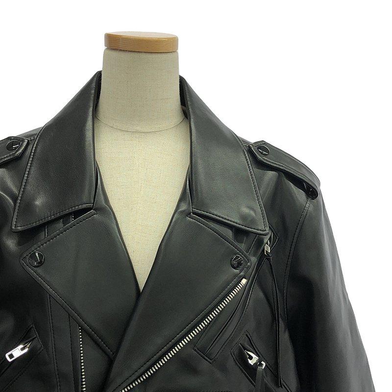 【美品】 Maison Margiela / メゾンマルジェラ | 2020AW | レースアップ ダブル ライダースジャケット | 40 | ブラック | レディース_1
