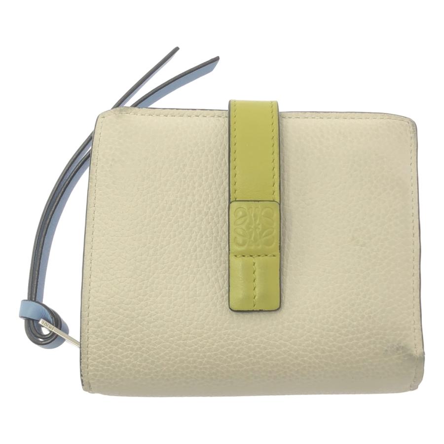 未使用級 ロエベ LOEWE コンパクトジップウォレット アナグラム LOEWE（ロエベ） SGC COMPACT ZIP WALLET / アナグラム ロゴ レザー