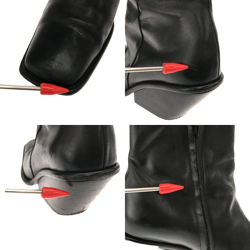 UNTISHOLD / アンチショルド | Naty -5 Leather レザー ショートブーツ