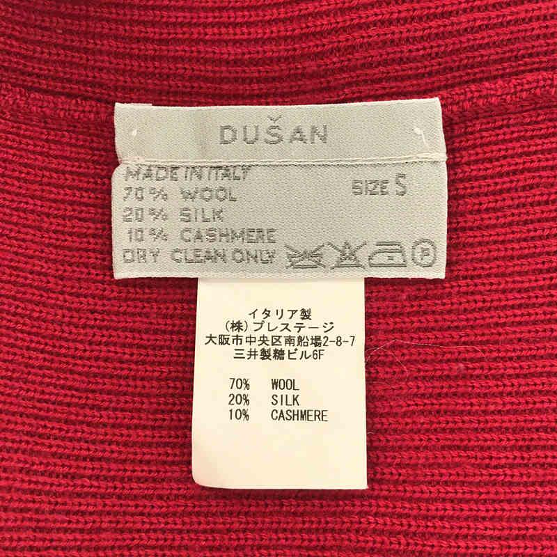 Dusan / ドゥサン | イタリア製 ウール シルク カシミヤ タートルネック ニット | S | レッド | レディース｜kldclothing｜05