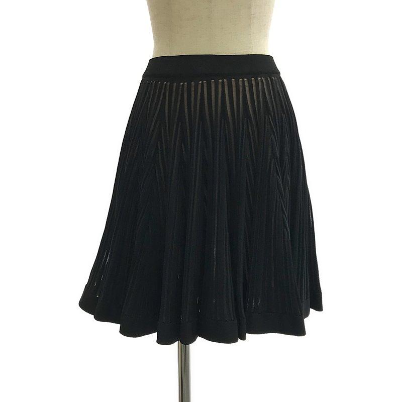 ALAIA / アライア | ボリューム フレアスカート 36 ブラック  