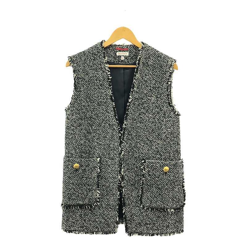 DRESSTERIOR ツイードジレ ベスト ブラック 36