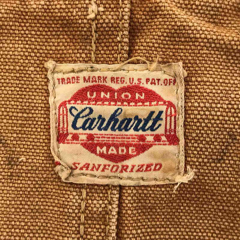 carhartt / カーハート | 1940s | 40s 〜 50s VINTAGE ヴィンテージ ダック ダブルニー ワーク オーバーオール | ブラウン | メンズ｜kldclothing｜05