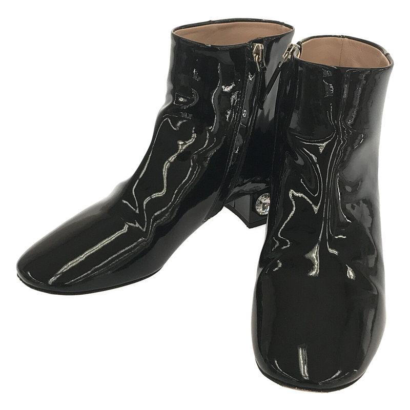 美品 MIUMIU ミュウミュウ ブーツ ショートブーツ ブーティ シューズ-