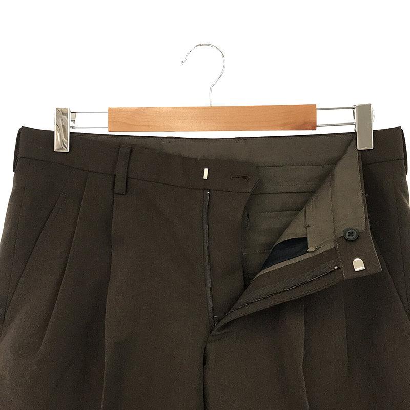 【美品】  kolor / カラー | 2020AW W/E サージ PANT タック スラックス パンツ | 2 | BROWN｜kldclothing｜04