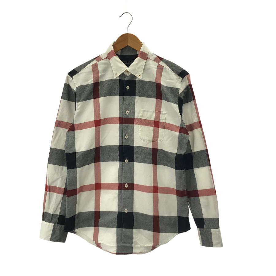 【中古】ブラックレーベルクレストブリッジ BLACK LABEL CRESTBRIDGE ボタンダウンシャツ 長袖 チェック S ホワイト BLACK LABEL CRESTBRIDGE / ブラックレーベル・クレストブリッジ