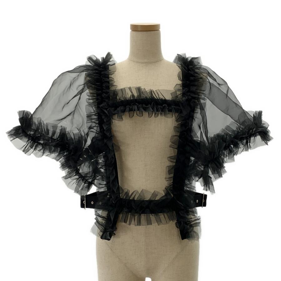 noir kei ninomiya / ノワールケイニノミヤ Black Sheer Ruffle