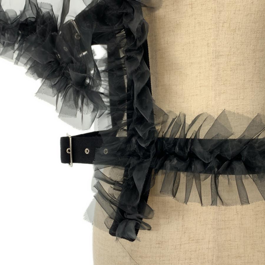 noir kei ninomiya / ノワールケイニノミヤ Black Sheer Ruffle