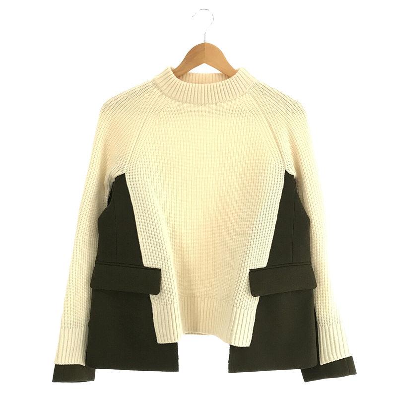 新品未使用 sacai Wool Knit Pullover オフホワイト-