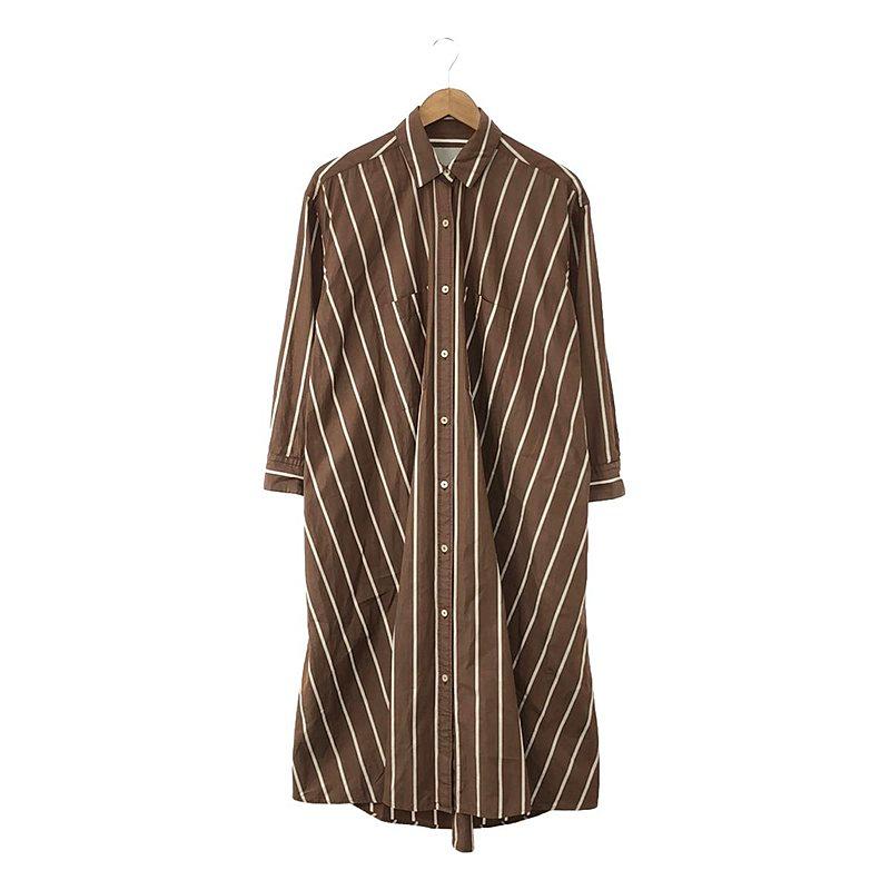TICCA / ティッカ | SOMELOS コットン ストライプ シャツワンピース 