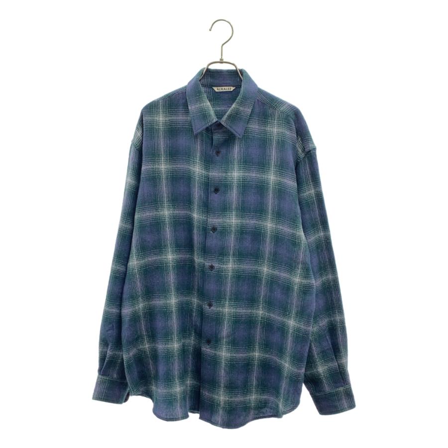 AURALEE（オーラリー） AIRY WOOL CHECK SHIRT エアリー ウール
