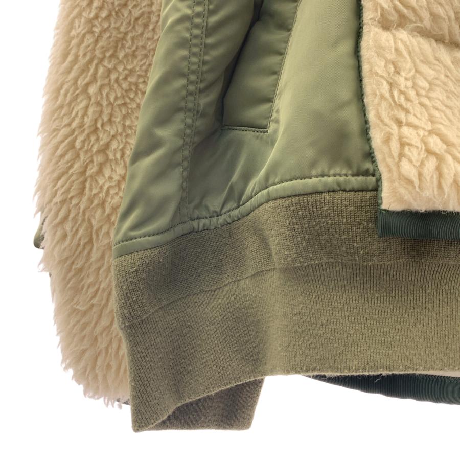 sacai（サカイ） Faux Shearling × Nylon Twill ボアジャケット : KLD