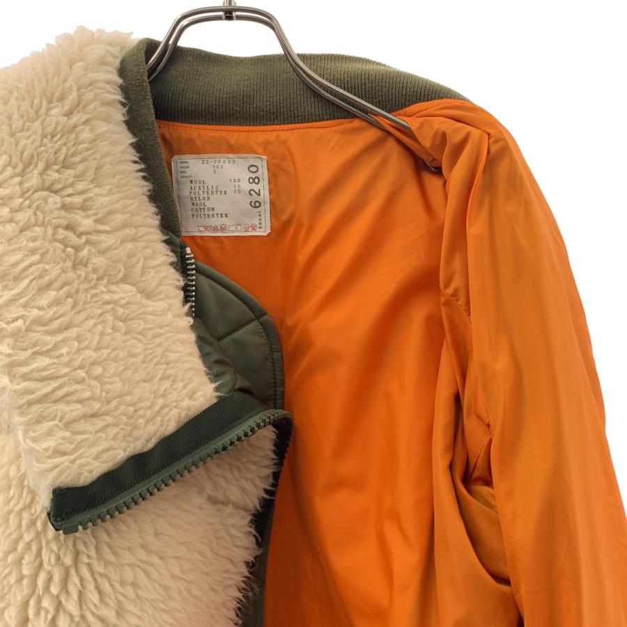 sacai（サカイ） Faux Shearling × Nylon Twill ボアジャケット : KLD