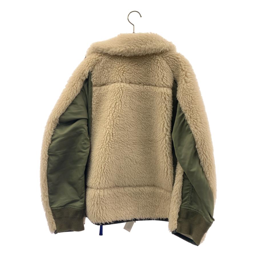 sacai（サカイ） Faux Shearling × Nylon Twill ボアジャケット : KLD