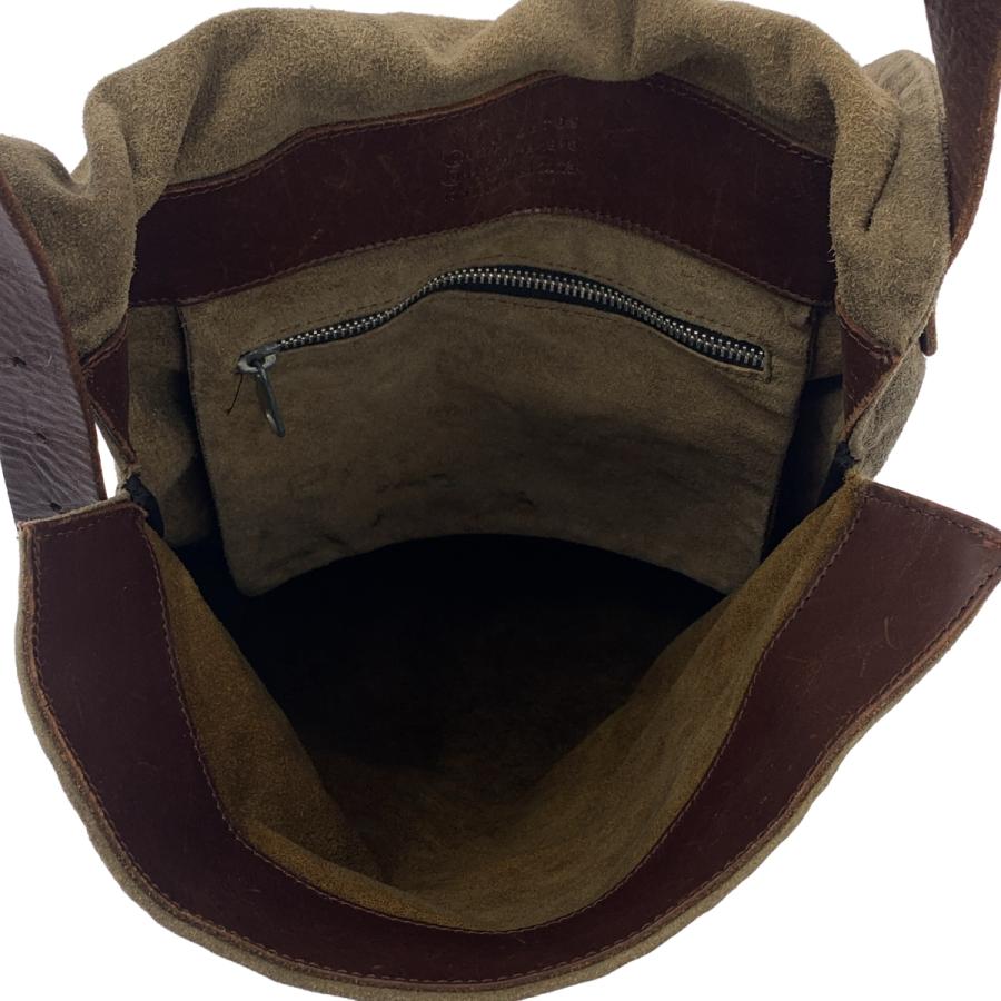 Martin Margiela / マルタンマルジェラ | アーティザナル スエード フラップ ショルダーバッグ | ベージュ / ブラウン | メンズ MARTIN MARGIELA（マルタン マルジェラ） | アーティザナル スエード