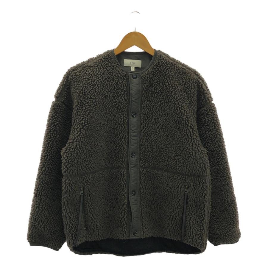 HYKE（ハイク） | 2021AW | FAUX SHEARLING JACKET / ボア ノーカラー