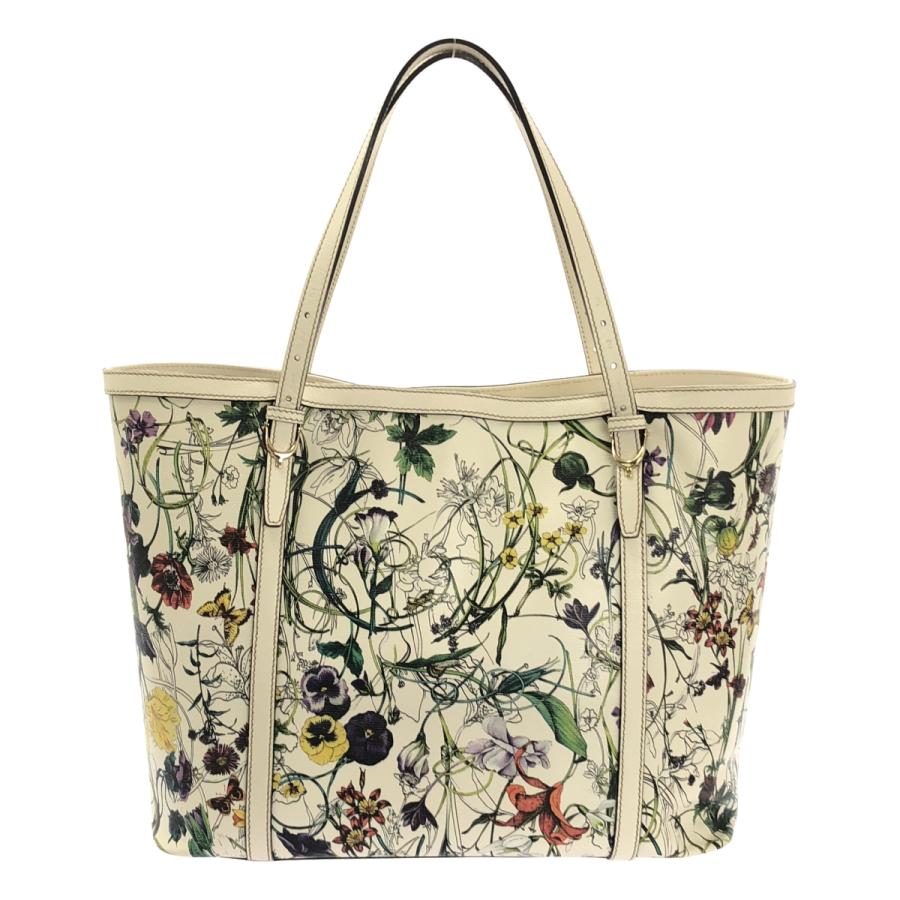 グッチ GUCCI トートバッグ フローラ インターロッキング 花柄 レザー GUCCI / グッチ グッチニース フローラ トートバッグ 花柄 : KLD